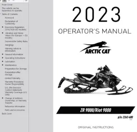 ZR9000 ARCTIC CAT Zr Riot Service Manual Operators Wiring Pdf #3