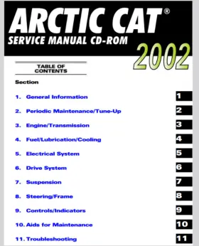 2002-500 ARTIC CAT Atv Service Manual Repair Operators Wiring #2
