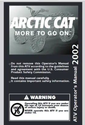 2002-500 ARTIC CAT Atv Service Manual Repair Operators Wiring #3