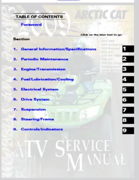 550TRV ARTIC CAT Trv Service Repair Manual Operators Wiring #2