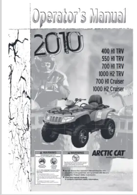 700TRV ARTIC CAT Trv Mudpro Cruiser Tbx Service Repair Manual #3
