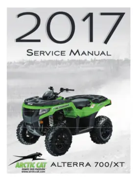 700XT ARTIC CAT Alterra Service Manual Repair Operator Wiring #2