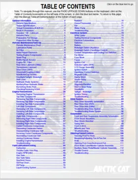 DVX300 ARTIC CAT Utility Dvx Service Repair Manual Operator #2