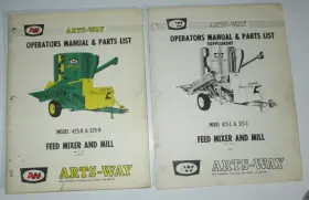 325-B ARTS WAY Mixer Mill Operators Manual Supplement