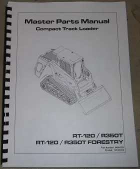 0404-763 ASV Track Loader Skid Steer Manual Book