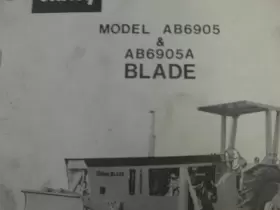AB6905A ATHEY Blade Operators Manual #2