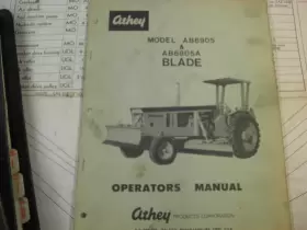AB6905A ATHEY Blade Operators Manual