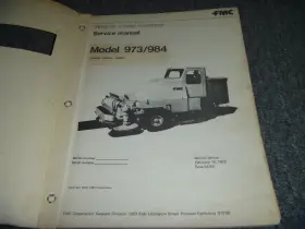 QAS78JD ATLAS COPCO Fmc Wayne Street Sweeper Service Repair