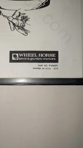 810063R1 Toro Wheel Horse Garden Tractor Service Manual #3
