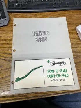 322495B92 BADGER Manual Pow Glide Reed Operator