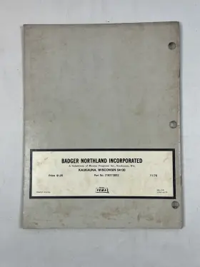 FM611 BADGER Farm Manual Forage Box Operators #2