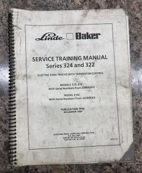 322B4XXX BAKER Linde Service Training Manual