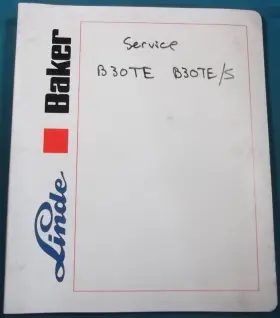 B30TE BAKER Forklift Service Repair Manual Book