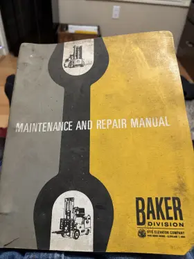 FTD-060 BAKER Forklift Repair Manual