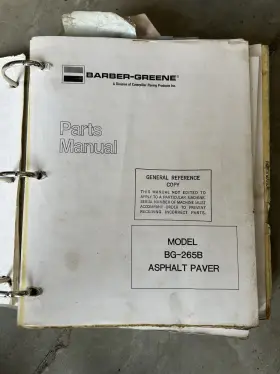 BG-265B BARBER-GREENE Manual Asphalt Paver