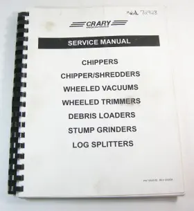 092408 BEAR CAT Crary Chipper Shredder Vacuum Trimmer Grinder