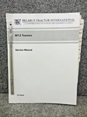 904825 BELARUS Tractor Repair Service Manual
