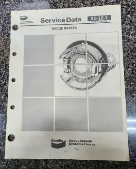 SD-12-1 BENDIX Wedge Brakes Service Data Manual Formerly