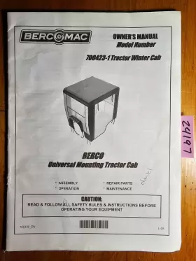 105439 BERCOMAC Berco Tractor Winter Mounting Manual