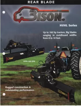 NVHL-300-XHD BISON Rear Blade Up Tractors Sheet