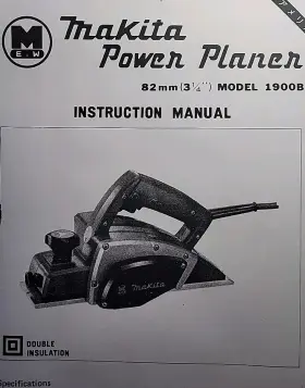 2412N BLACK DECKER Makita Handheld Power Planer Manual