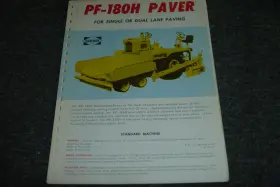 PF-180H BLAW-KNOX Asphalt Paver Single Dual Lane Service Xz