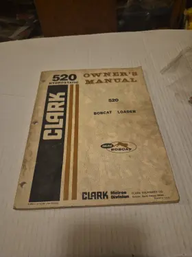 6549811 BOBCAT Loader Owners Manual