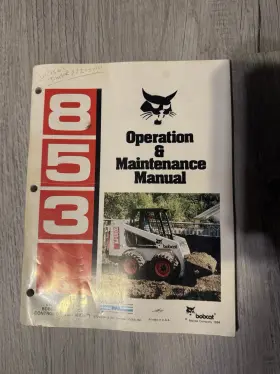 6724034 BOBCAT Skid Steer Loader Operation Manual Book