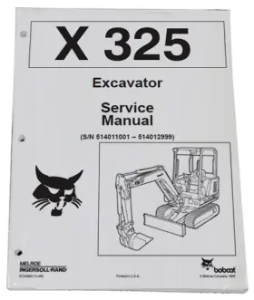 6724480 BOBCAT Excavator Service Manual Repair Book