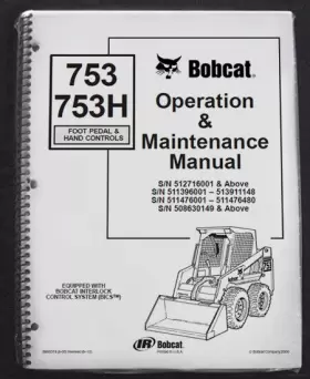 6900374 BOBCAT Skid Steer Operation Manual Operator