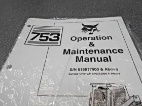 6900787 BOBCAT Operation Manual Paperback Nos