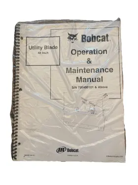 6901251 BOBCAT Utility Blade Operation Manual