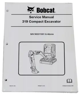 6901488 BOBCAT Excavator Service Manual Repair Book