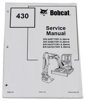 6986955 BOBCAT Excavator Service Manual Repair Book