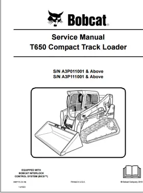6987172 BOBCAT Track Loader Service Manual Usb