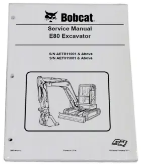 6987194 BOBCAT Excavator Service Manual Repair Book