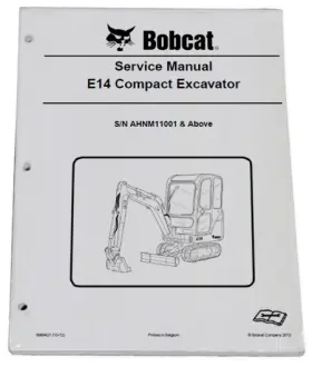 6989421 BOBCAT Excavator Service Manual Repair Book