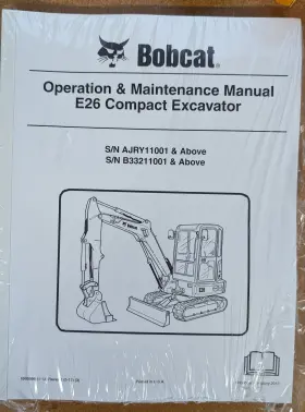 6990096 BOBCAT Excavator Operation Manual Owners
