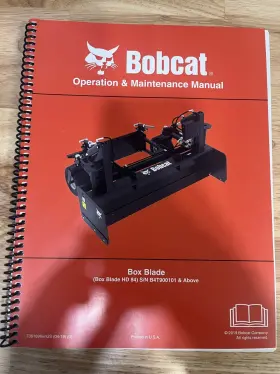 7361896ENUS BOBCAT Box Blade Operation Manual