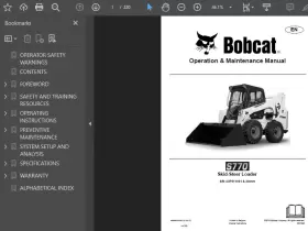 S770 BOBCAT Skid Steer Loader Manual Operators Service Repair #2