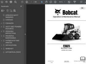 S770 BOBCAT Skid Steer Loader Manual Operators Service Repair #3