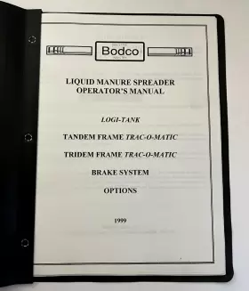 7200 BODCO Manure Spreader Operators Manual #2