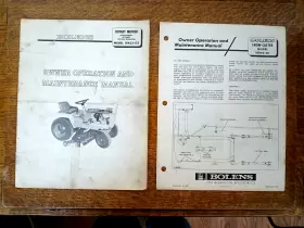 1455 BOLENS Operation Manual Husky Tractor