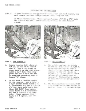 18038 BOLENS Frame Operator Instruction Top #2