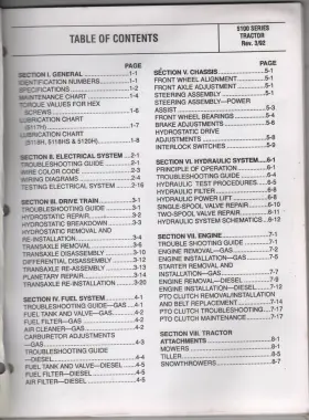 5118HS BOLENS Duratrac Tractor Service Manual #3