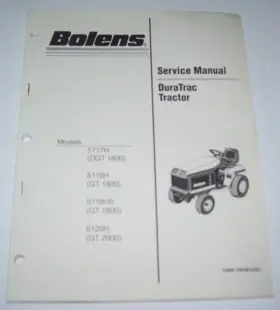 5118HS BOLENS Duratrac Tractor Service Manual