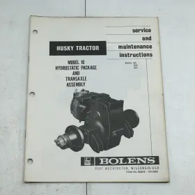 552216 BOLENS Husky Hydrostatic Transaxle Service Manual