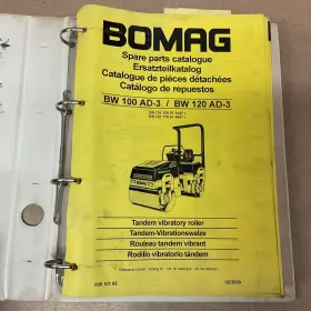 00810185 BOMAG Vibratory Roller Manual Book Catalog Compactor