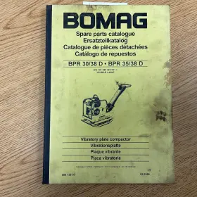 00813503 BOMAG Catalog Manual Book Plate Compactor Vibratory