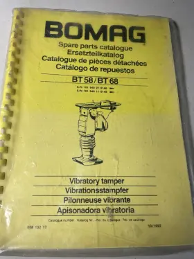 BT58-BT68 BOMAG Catalog Vibratory Tamper Book